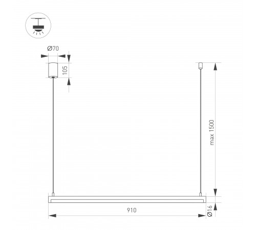 Подвесной светильник Arlight 036941(1) UMBRA Подвесной светильник Arlight 036941(1) UMBRA