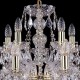 Подвесная люстра Bohemia Ivele Crystal 1411/10+5/240/G/Leafs 1411