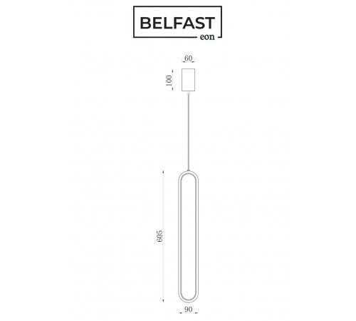 Подвесной светильник Belfast 86227-1W-60 BL Nevis Подвесной светильник Belfast 86227-1W-60 BL Nevis