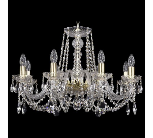 Подвесная люстра Bohemia Ivele Crystal 1402/8/240/G 1402 Подвесная люстра Bohemia Ivele Crystal 1402/8/240/G 1402