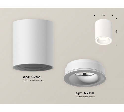 Накладной светильник Ambrella Light XS7421020 XS Накладной светильник Ambrella Light XS7421020 XS