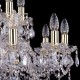 Подвесная люстра Bohemia Ivele Crystal 1411/10+5/240/G/Leafs 1411