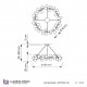 Подвесная люстра LUMINA DECO LDP 6033-40 BK+MD MARSIADA