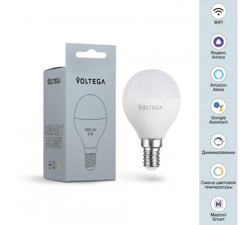 Лампа светодиодная с управлением через Wi-Fi Voltega 2428 Wi-Fi bulbs