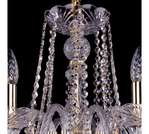 Подвесная люстра Bohemia Ivele Crystal 1402/8/240/G 1402 Подвесная люстра Bohemia Ivele Crystal 1402/8/240/G 1402