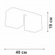 Накладной светильник Vitaluce V2879-1/2PL V2879