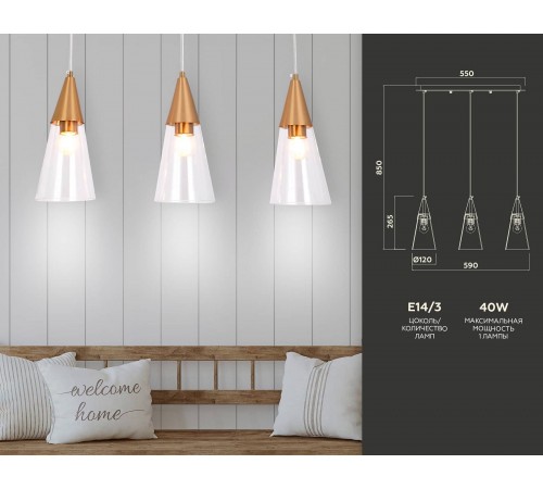 Подвесной светильник Ambrella Light TR3669 TR Подвесной светильник Ambrella Light TR3669 TR