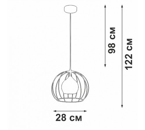 Подвесной светильник Vitaluce V3098-1/1S V3098 Подвесной светильник Vitaluce V3098-1/1S V3098