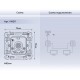 Механизм ТВ-розетки проходной Ambrella Volt VM211 Quant