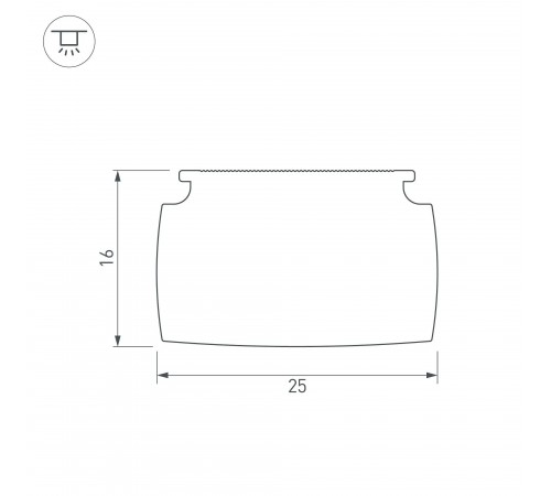 Рассеиватель Arlight 041797 SL-LINE Рассеиватель Arlight 041797 SL-LINE