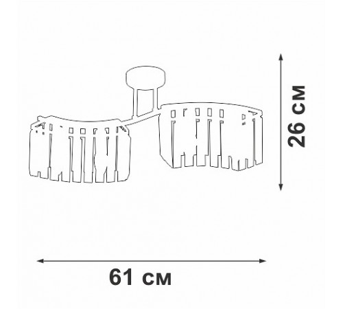 Потолочная люстра Vitaluce V5884-0/4PL V5884 Потолочная люстра Vitaluce V5884-0/4PL V5884