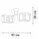 Потолочная люстра Vitaluce V5884-0/4PL V5884