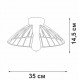 Накладной светильник Vitaluce V3036-1/1PL V3036