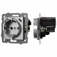 Розетка с заземлением и 2хUSB type A и C, без рамки Arlight 49831 SCT