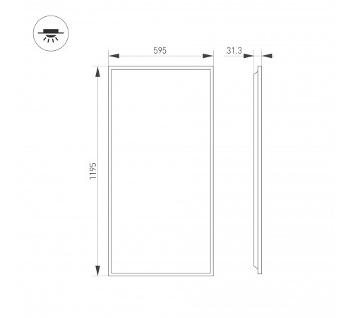 Светильник для потолка Армстронг Arlight 052815 TITAN Светильник для потолка Армстронг Arlight 052815 TITAN