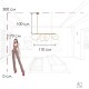 Подвесной светильник Loft it 10388P/A Brass Thread