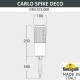 Наземный низкий светильник Fumagalli DR3.572.000.WXU1L Carlo Deco