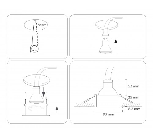 Встраиваемый светильник Ambrella Light TN111 TN Встраиваемый светильник Ambrella Light TN111 TN