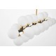 Люстра на штанге LUMINA DECO LDP 6033-24 BK+GD MARSIADA