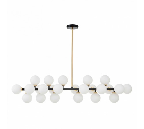 Люстра на штанге LUMINA DECO LDP 6033-24 BK+GD MARSIADA Люстра на штанге LUMINA DECO LDP 6033-24 BK+GD MARSIADA