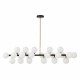 Люстра на штанге LUMINA DECO LDP 6033-24 BK+GD MARSIADA