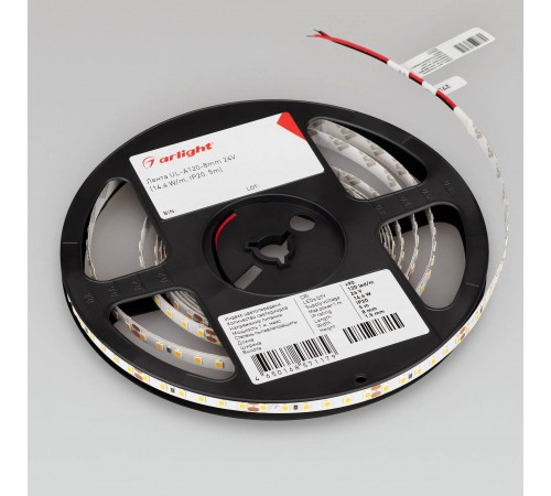 Лента светодиодная Arlight 042297 A120 24V 8mm 9.6 W/m Лента светодиодная Arlight 042297 A120 24V 8mm 9.6 W/m