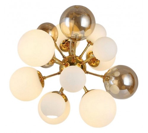 Подвесная люстра LUMINA DECO LDP 8565-10/16 GD+TEA Galaksida Подвесная люстра LUMINA DECO LDP 8565-10/16 GD+TEA Galaksida