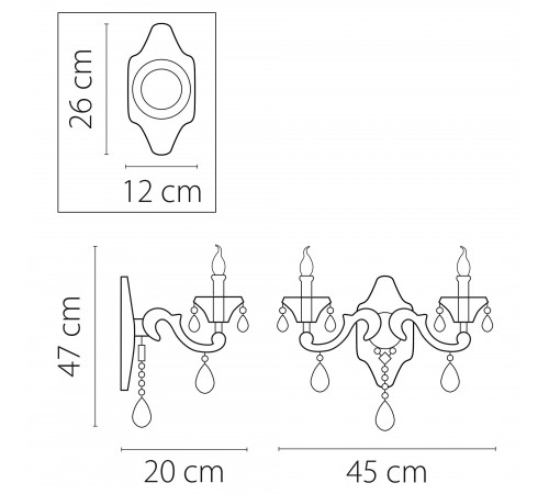 Бра Osgona 786622 Ampollo Бра Osgona 786622 Ampollo