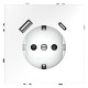 Розетка с заземлением и со шторкой и 2хUSB type A и C, без рамки Voltum VLS040502 S70