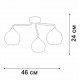 Потолочная люстра Vitaluce V3096-9/3PL V3096