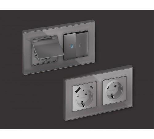 Рамка на 2 поста Ambrella Volt AF580652 Arctic Рамка на 2 поста Ambrella Volt AF580652 Arctic