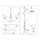 Подвесная люстра Ambrella Light LH75024 HIGH LIGHT