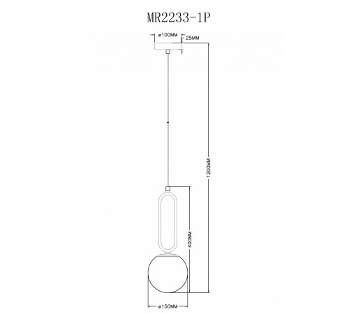 Подвесной светильник MyFar MR2233-1P Pierre Подвесной светильник MyFar MR2233-1P Pierre