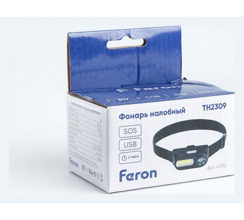 Фонарь налобный Feron 41713 TH2309 Фонарь налобный Feron 41713 TH2309