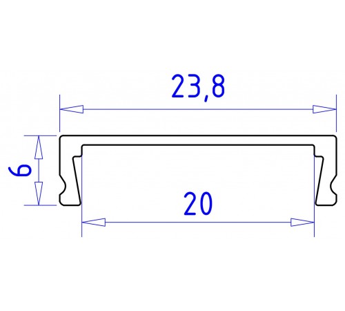 Профиль накладной Ambrella Light GP1800AL GP Профиль накладной Ambrella Light GP1800AL GP