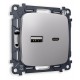 Розетка 2хUSB type A и C без рамки Ambrella Volt MO511010 Quant