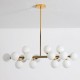 Люстра на штанге LUMINA DECO LDP 6033-16 GD Marsiada