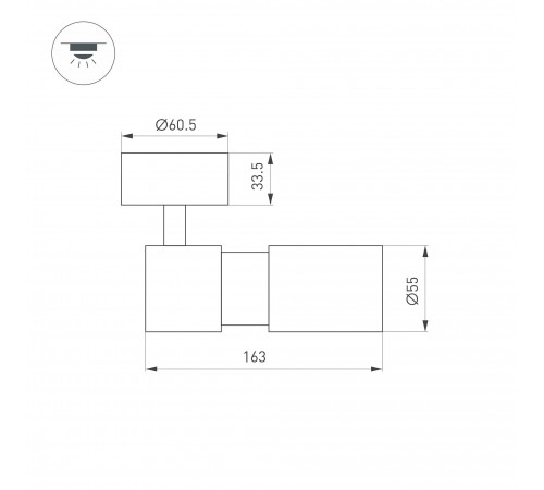 Спот Arlight 051791 SP-ARTEMIS-SURFACE-FLAP-R55-12W Спот Arlight 051791 SP-ARTEMIS-SURFACE-FLAP-R55-12W