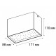Накладной светильник Italline DL 3029 white 4000K DL 3029