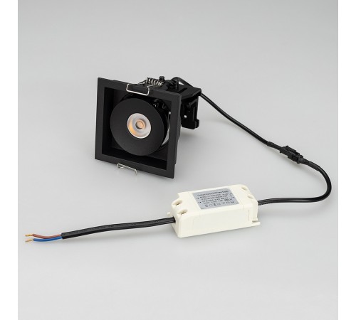 Встраиваемый светильник Arlight 026875 CL-SIMPLE-S80x80-9W Day4000 (BK, 45 deg)