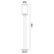 Наземный низкий светильник Escada 30003G/02 Urban