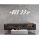 Люстра на штанге LUMINA DECO LDP 6033-24 BK+GD MARSIADA