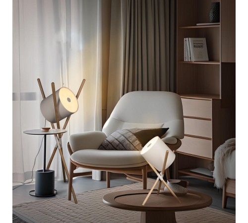 Настольная лампа декоративная Loft it 10245T White Bobbin Настольная лампа декоративная Loft it 10245T White Bobbin