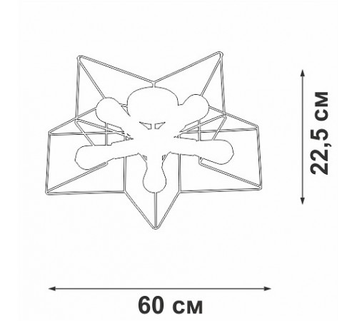 Люстра на штанге Vitaluce V3795-0/5PL V3795 Люстра на штанге Vitaluce V3795-0/5PL V3795