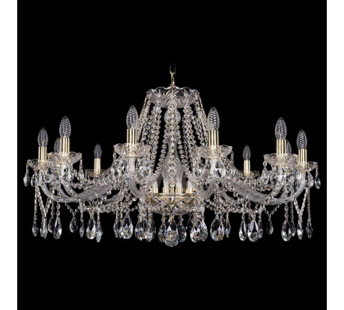 Подвесная люстра Bohemia Ivele Crystal 1413/12/360/G 1413 Подвесная люстра Bohemia Ivele Crystal 1413/12/360/G 1413