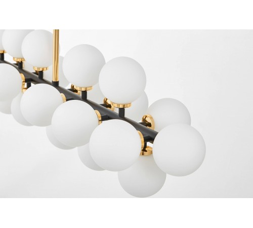 Люстра на штанге LUMINA DECO LDP 6033-24 BK+GD MARSIADA Люстра на штанге LUMINA DECO LDP 6033-24 BK+GD MARSIADA