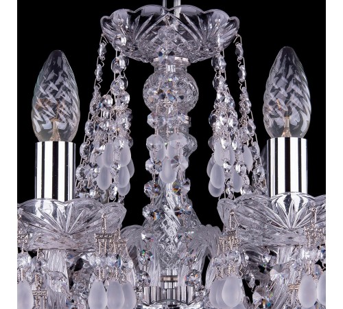 Подвесная люстра Bohemia Ivele Crystal 1410/8/195/Ni/V0300 1410