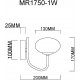 Бра MyFar MR1750-1W Scott