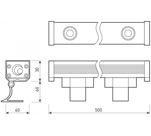 Настенный прожектор Arlight 037369 Line wallwasher Настенный прожектор Arlight 037369 Line wallwasher