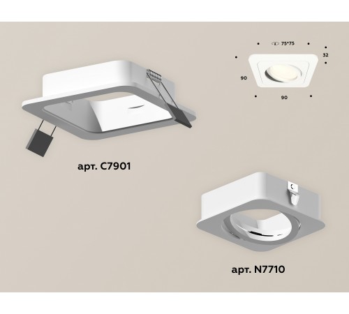 Встраиваемый светильник Ambrella Light XC7901010 XC Встраиваемый светильник Ambrella Light XC7901010 XC